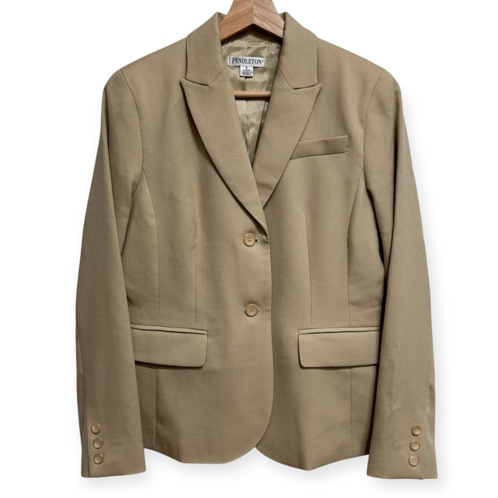 Pendleton 100% Virgin Wool Notch Collar Blazer